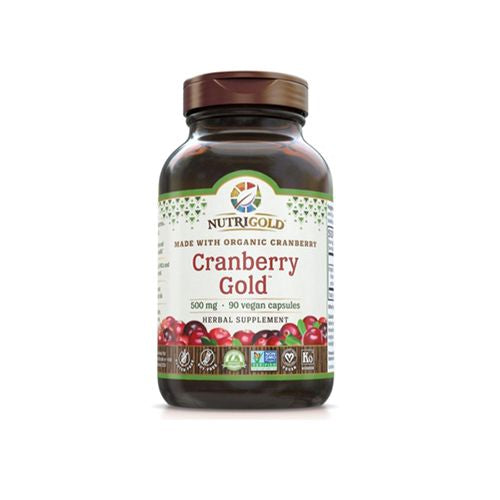 NutriGold Organic Whole-Food Cranberry Gold 500mg 90 Vegan Capsules