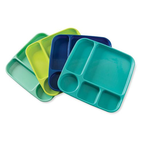 Nordic Ware Microwavable Party Trays Set of 4 Assorted Colors