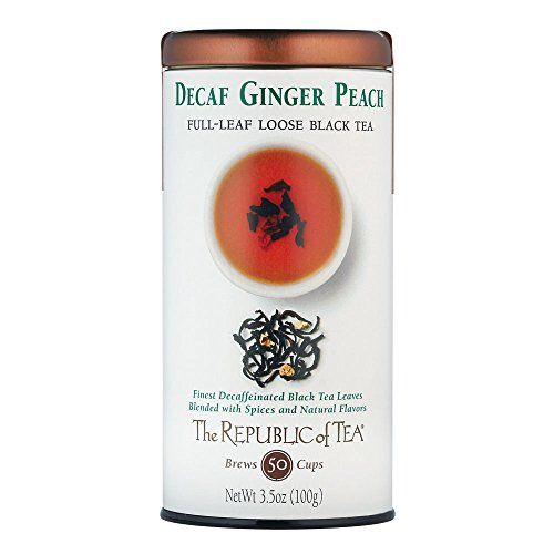 The Republic of Tea, Decaf Ginger Peach Black, Tea Bags, 50 ct