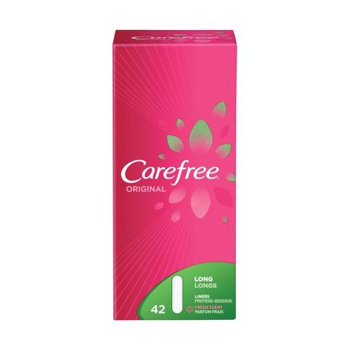 Carefree Original Liners, Fresh Scent, Long, 42 Ct