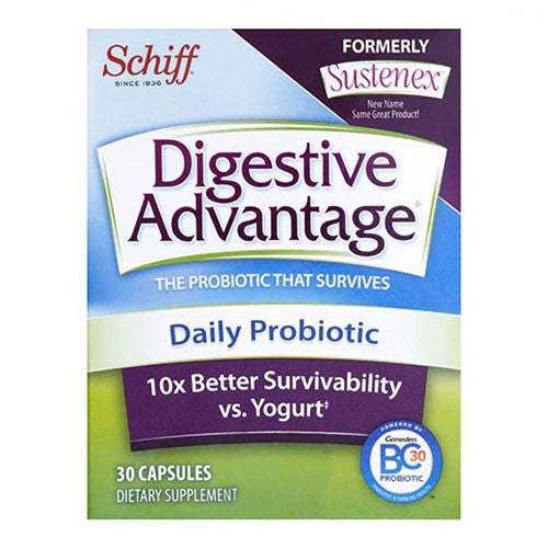 Digestive Advantage Daily Probiotic  Survives Better than 50 Billion - 30 Capsules