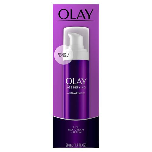 Olay Age Defying 2 in 1 Day Cream Plus Serum  Anti-Wrinkle  1.7 oz