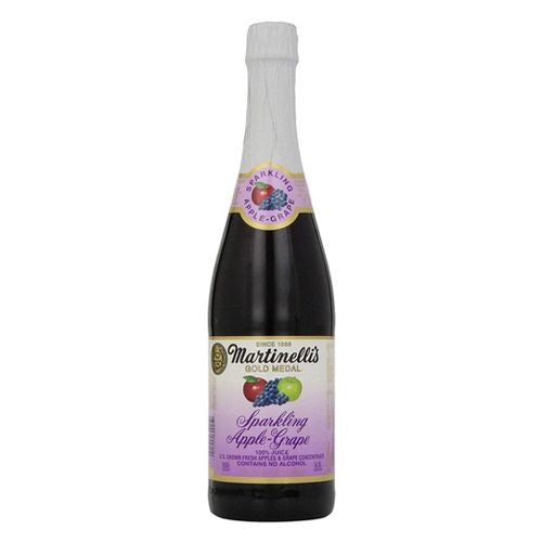 MARTINELLI'S, GOLD MEDAL, SPARKLING APPLE-GRAPE JUICE, APPLE, GRAPE