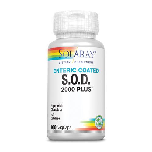 Solaray S.O.D. 2000 Plus 400mg | Superoxide Dismutase & Catalase Antioxidant Process Support | Enteric Coated | 100ct