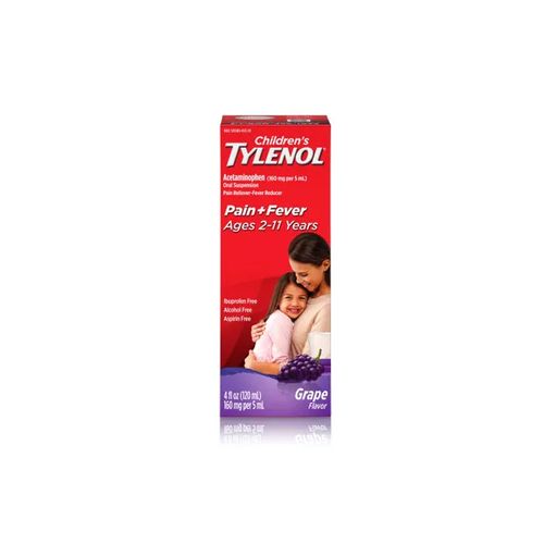 TYLENOL Children's Oral Suspension Grape Splash Flavor 4 oz