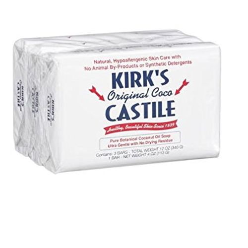 Kirk s Gentle Castile Soap  Original Fresh Scent  3 Bars  4 oz