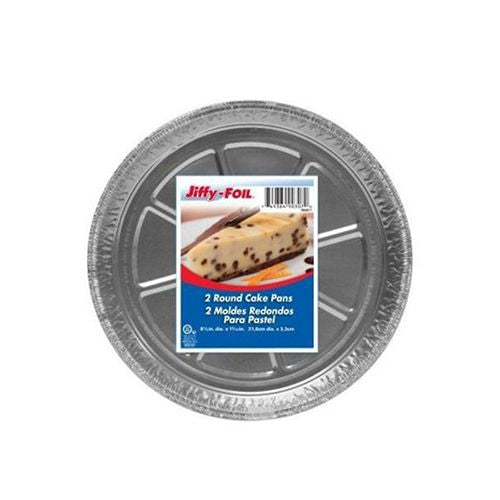 Jiffy Foil Round Foil Cake Pan - 2 C