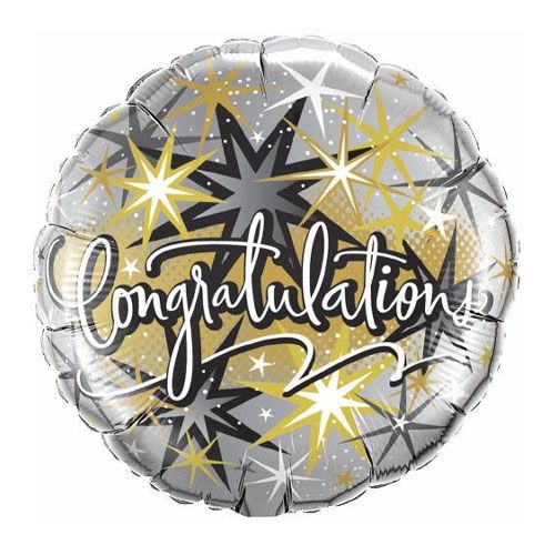 Way to Celebrate Round Congratulation Foil Balloon 18 Inch