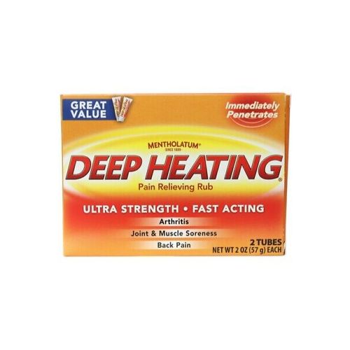 Mentholatum Deep Heating Pain Relieving Rub Cream 2 oz