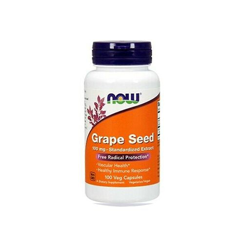 NOW Foods - Grape Seed Standardized Extract 100 mg. - 100 Vegetable Capsule(s)