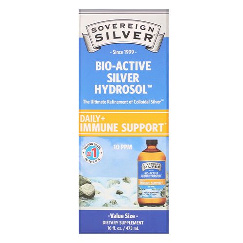 Sovereign Silver Bio-Active Silver Hydrosol  10 ppm  16 fl oz (473 ml)  Dietary Supplements