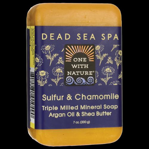 One with Nature 1841683 7 oz Chamomile & Sulfur Bar Soap