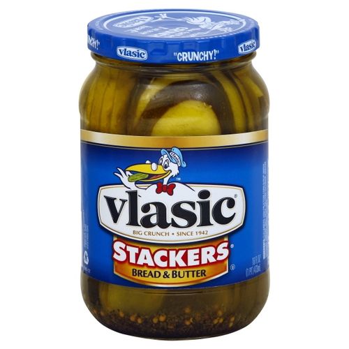 VLASIC, STACKERS, BREAD & BUTTER PICKLES