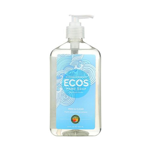 ECOS Hypoallergenic Hand Soap  Free & Clear  17 Oz