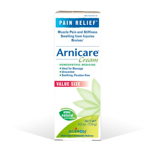 Boiron Arnicare Cream  Homeopathic Medicine for Pain Relief  Muscle Pain & Stiffness  Swelling from Injuries  Bruises  4.2 oz