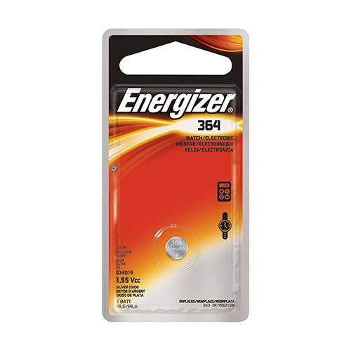 Energizer 364 Silver Oxide Button Battery  1 Pack