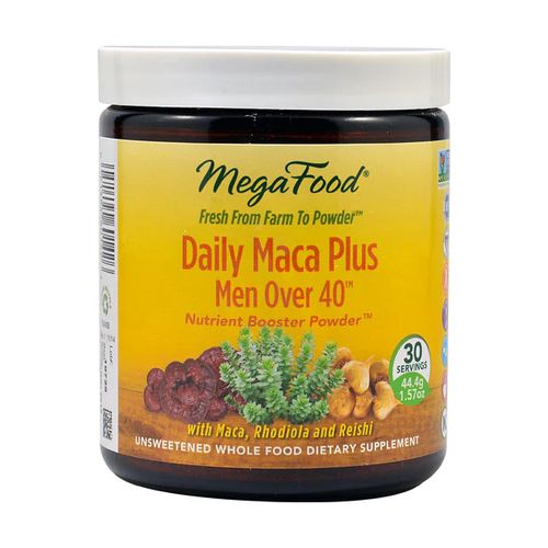 MegaFood, Daily Maca Plus for Men Powder, Supports Overall Health and Vitality, Drink Mix Supplement, Gluten Free, Vegan, 1.57 oz (30 servings)