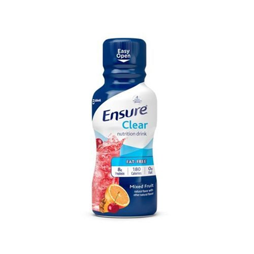Ensure Clear Nutritional Drink  Fat-Free with 8 Grams High-Quality Protein  Mixed Fruit  10 fl oz  4 Count