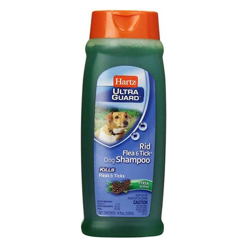 Hartz UltraGuard Rid Flea & Tick Shampoo for Dogs  Fresh Scent 18 oz.