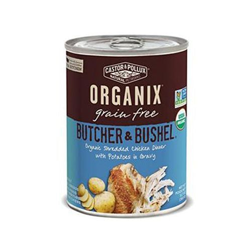 Castor and Pollux Organic Butcher and Bushel Dog Food - Shredded Chicken -  12.7 oz.
