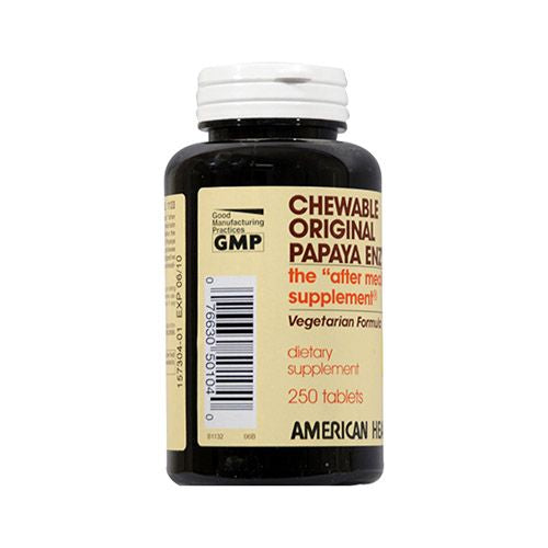 American Health Chewable Original Papaya Enzyme 250 Tabs