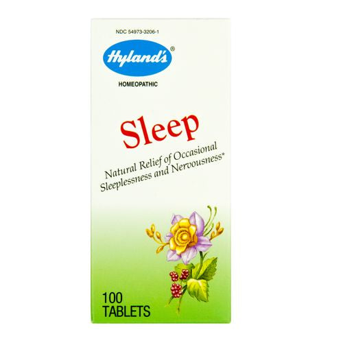 Hyland's Sleep Relief Tablets, Natural Relief of Occasional Sleeplessness and Nervousness, 100 Count