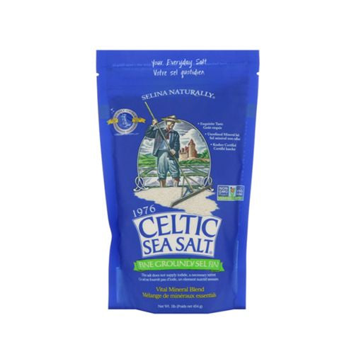 Celtic Sea Salt Fine Ground Sea Salt, 16 Oz Bag