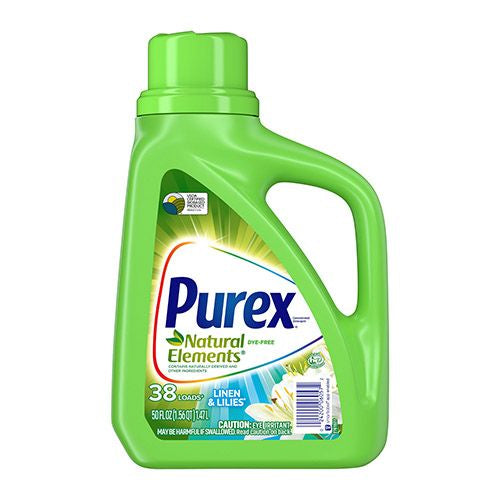 Purex Liquid Laundry Detergent  Natural Elements Linen & Lilies  50 Fluid Ounces  38 Loads