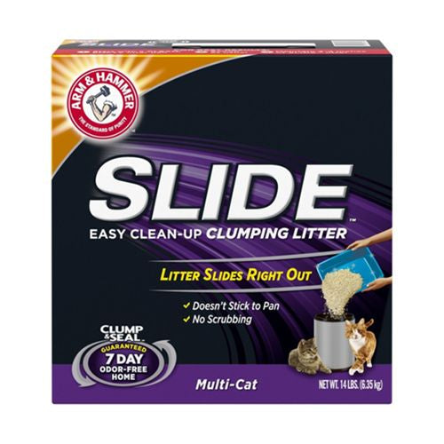 Arm & Hammer SLIDE Easy Clean-Up Multi-Cat Clumping Cat Litter 14 lb