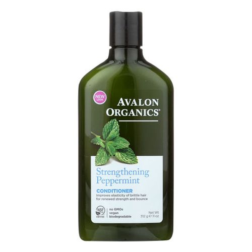 Avalon Organics Strengthening Shampoo  Peppermint  11 oz