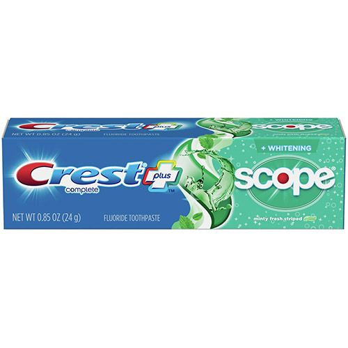 Crest + Scope Complete Whitening Toothpaste  Minty Fresh  .85 oz