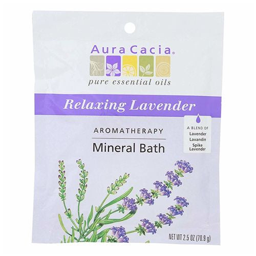 AURA CACIA  BATH MNRL LAVENDAR RELAXING  2.5 OZ