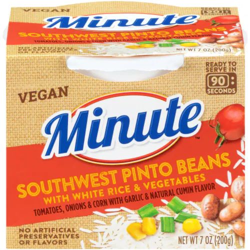 Minute Ready to Serve Southwest Pinto Beans & White Rice 7oz