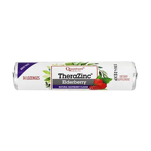 Quantum Health - TheraZinc Echinacea Lozenges Raspberry - 14 Lozenges