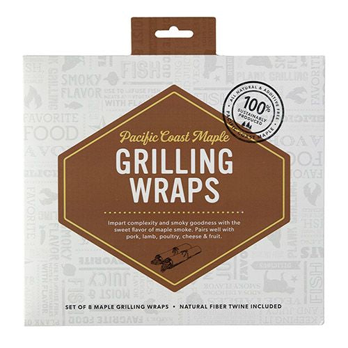 Wildwood Grilling Maple Grilling Wraps - 7.25x8  8 Pack with String