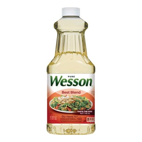 WESSON Best Blend Oil Vegetable & Canola Oil Cholesterol Free 48 oz.