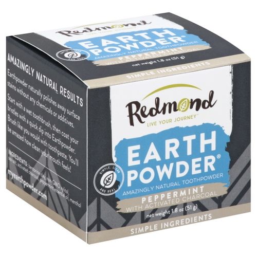 Redmond Trading 157726 1.8 oz Peppermint Charcoal Toothpowder