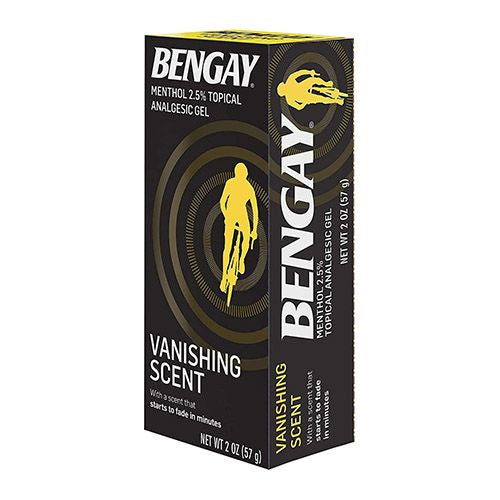 Vanishing Scent Bengay Non-Greasy Pain Relief Gel  2 oz
