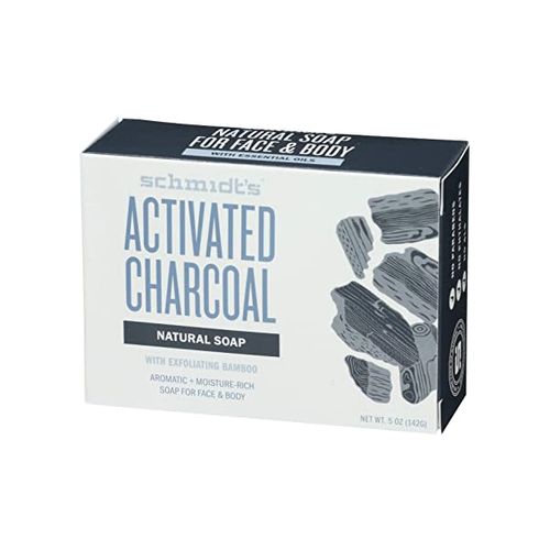 Schmidts Deodorant, Bar Soap Activated Charcoal, 5 Ounce (B07N9KRTG8)