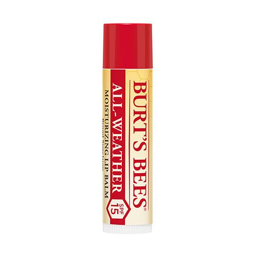 Burt s Bees 100% Natural All-Weather SPF15 Moisturizing Lip Balm  Water Resistant - 1 Tube