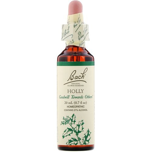 Bach Original Flower Remedies Holly / Ilex Aquifolium Fruiting Top / SOLUTION