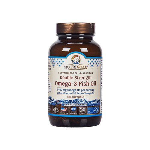 Double Strength Omega3 Fish Oil 1,400 MG (120 Softgels) (B077MPJGWF)