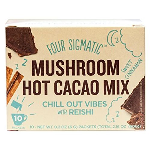 Mushroom Hot Cacao Mix by Four Sigmatic | Organic Reishi Mushroom Cacao Powder | Supports Stress & Sleep | Calm & Relax | Organic Cacao, Reishi, Cinnamon & Cardamom | Vegan & Gluten-Free | 10 Count (B00UI10SNU)