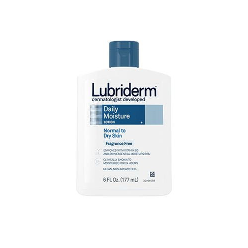 Lubriderm Daily Moisture Full Body Lotion  Fragrance-Free  6 fl. oz