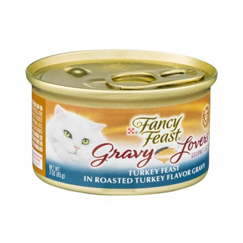 Fancy Feast Gravy Lovers Turkey Wet Cat Food  3 oz Can