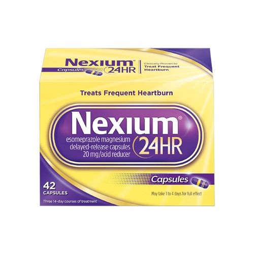 Nexium 24HR Acid Reducer Heartburn Relief Capsules With Esomeprazole Magnesium - 42 Count