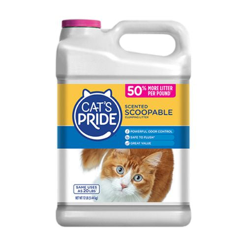 Cats Pride Scoopable Scented Lightweight Clumping Cat Litter  12 lb Jug