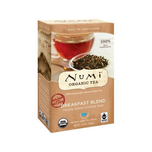 Numi Organic Black Tea, Breakfast Blend, 18 Count