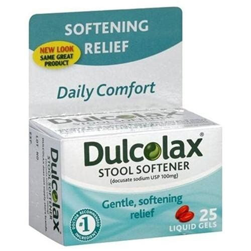 Dulcolax Stool Softener  Liquid Gels (25 Ct)  Gentle Relief