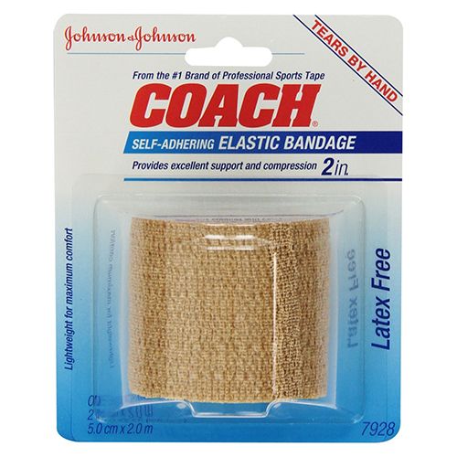 J&J COACH SELF ADHESIVE SPORTS WRAP 3 INCHES X 2.2 YARDS